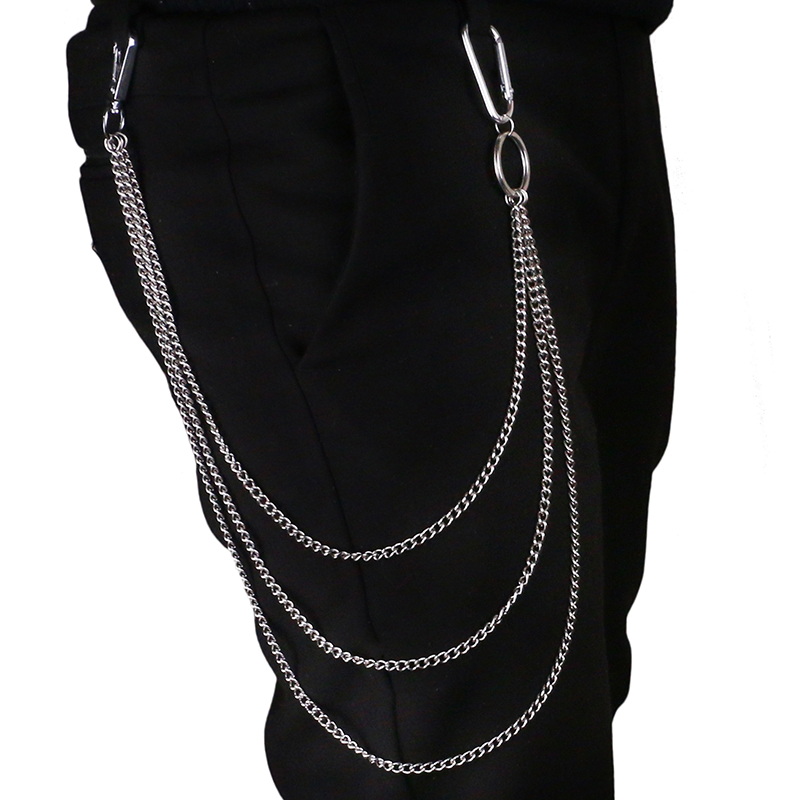 Street Fashion Goth - Porte-clés Long en acier inoxydable, 1