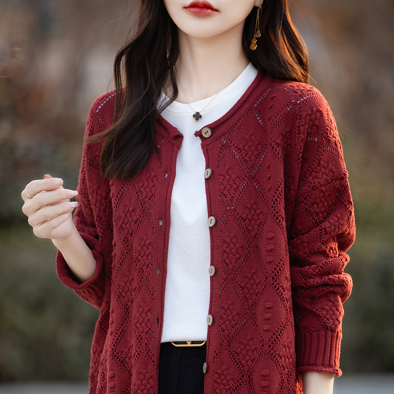 Street Fashion China Models - Cardigan en tricot 100 % coton