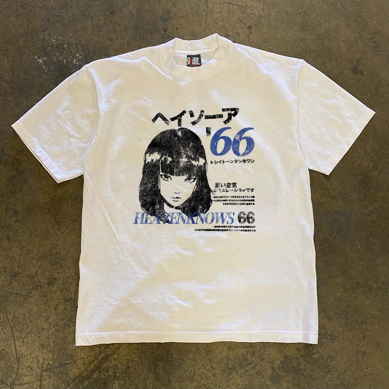 Street Fashion Shibuya - T-shirt à manches courtes tendance pour