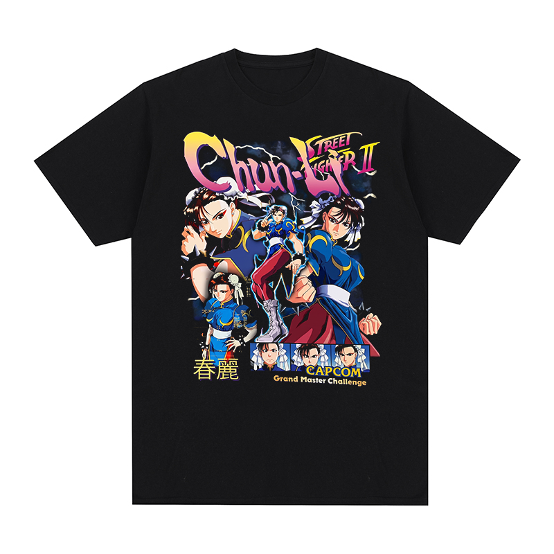 Street Fashion Videos - T-shirt rétro vintage Street Fighter, CHUNLI,