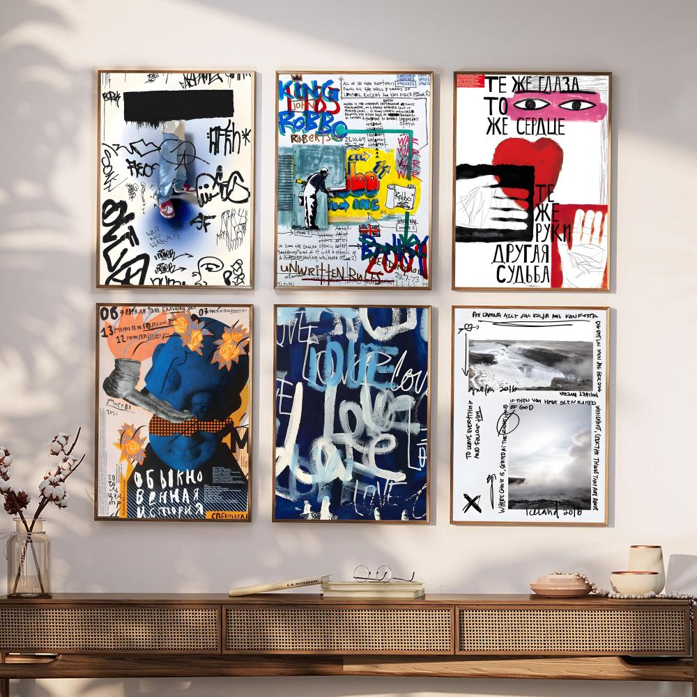 Street Fashion Wallpaper - Peinture sur toile nordique pour salon,