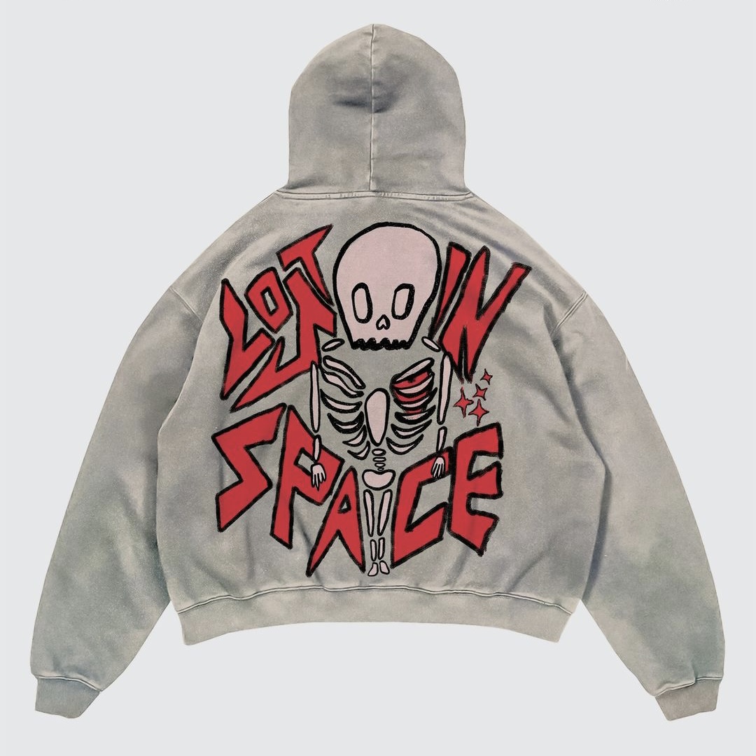 Street Fashion Goth - Sweat à capuche à manches longues