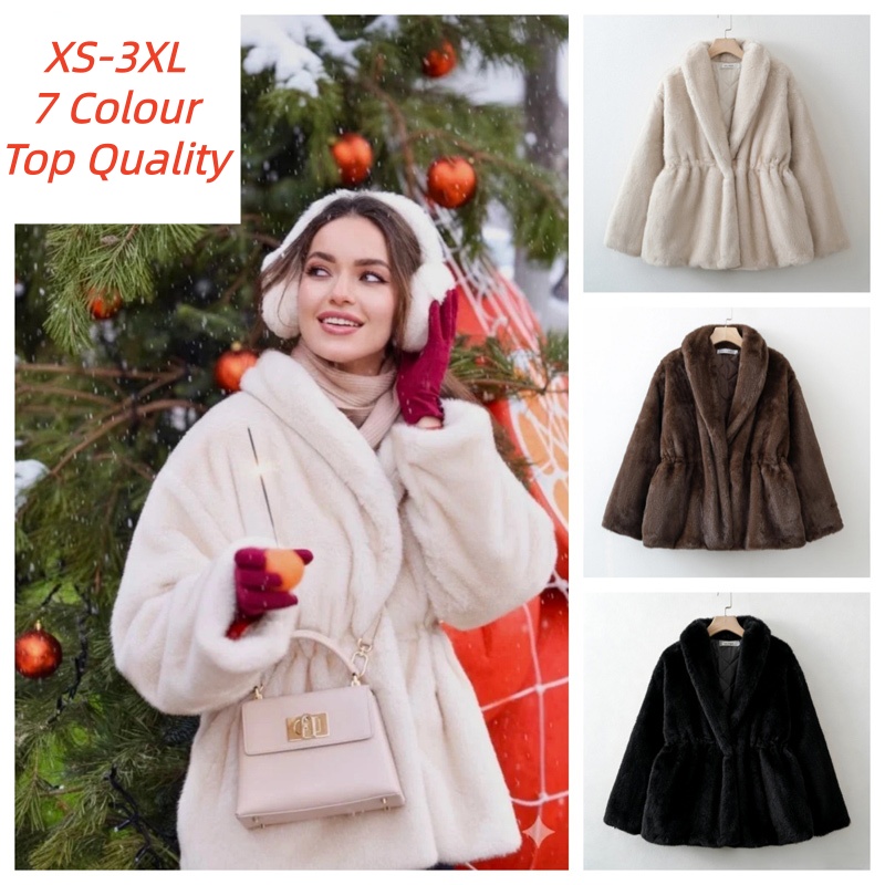 Street Fashion Shanghai - Manteau long pour femme, col à