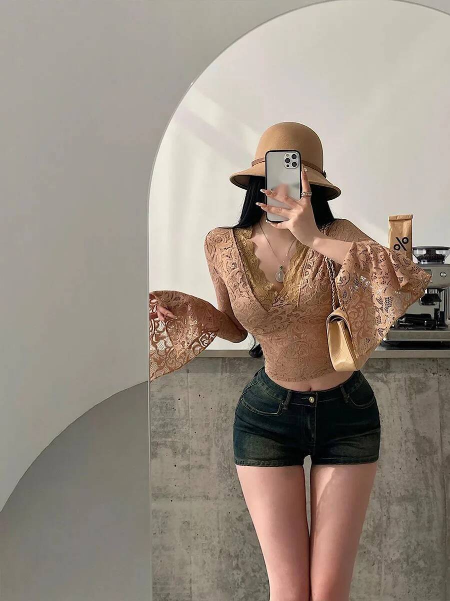 Shorts de cow-boy moulants et  - Street Fashion Korean Girl avis et prix