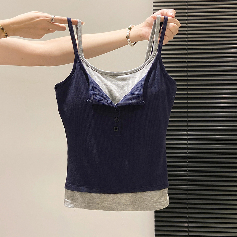 Faux Camisole deux pièces pour - Street Fashion Korean Girl avis et prix