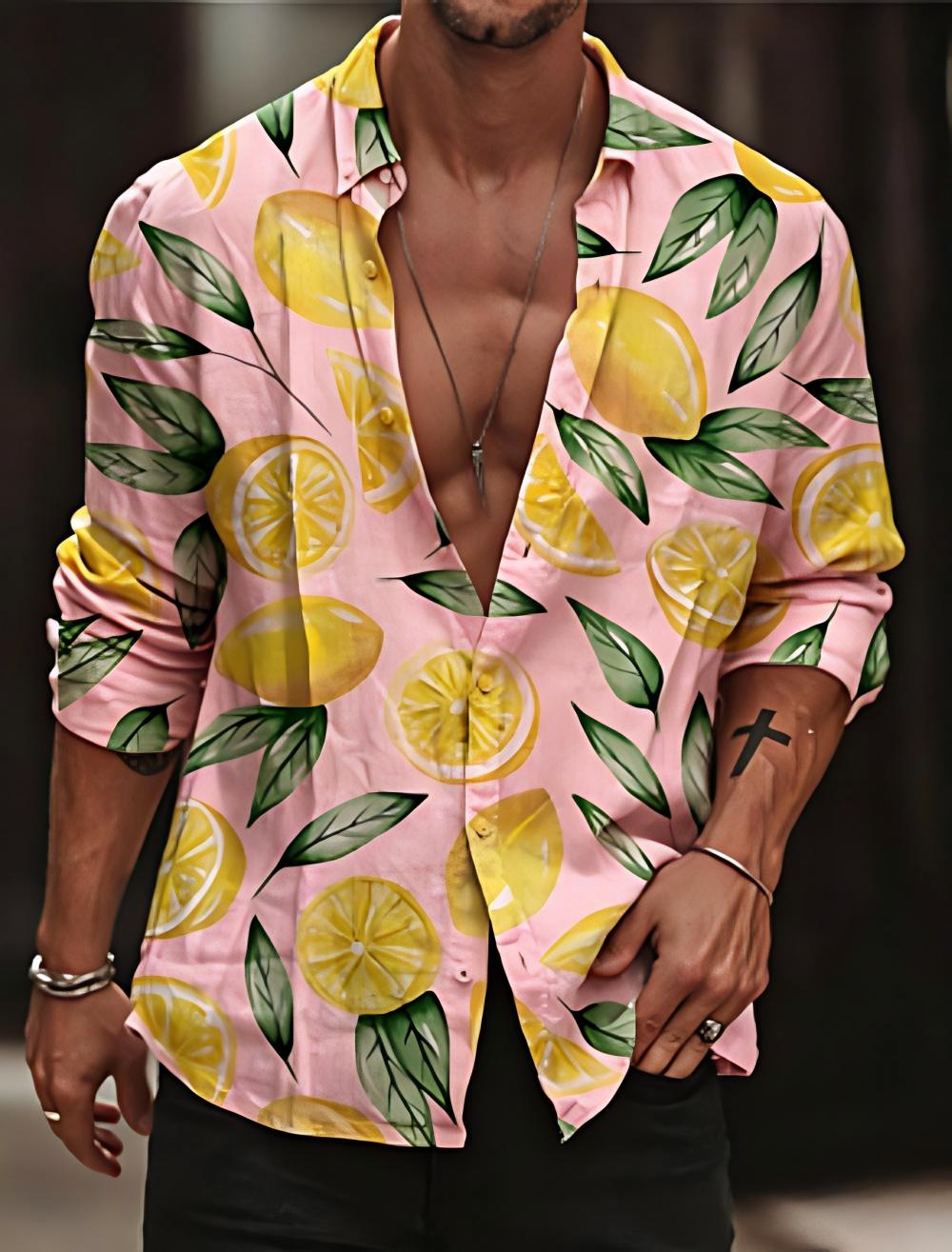 Chemise Citron Homme – Nouvell - Street Fashion Shanghai avis et prix