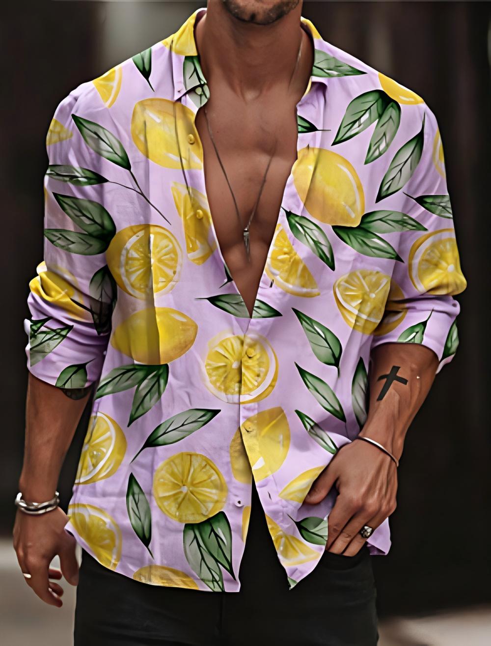 Chemise Citron Homme – Nouvell - Street Fashion Shanghai avis et prix