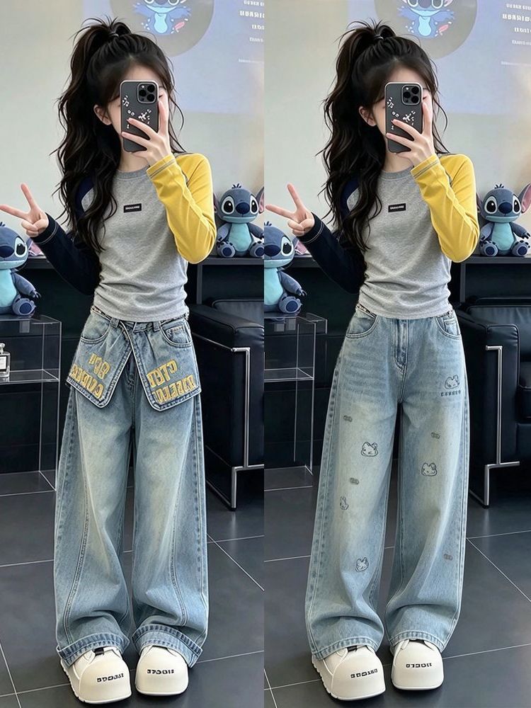 Ensemble deux pièces en jean à - Street Fashion Korean Girl avis et prix
