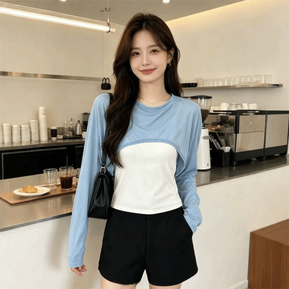 Haut court léger en maille res - Mesh Top Layering avis et prix