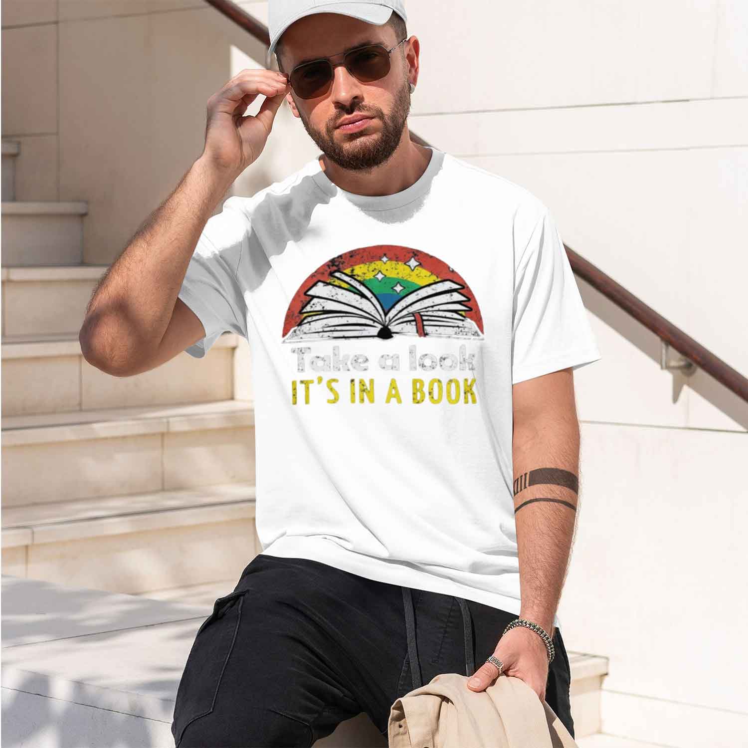 T-shirt Book Grh Rétro, Cadeau - Street Fashion China Models avis et prix