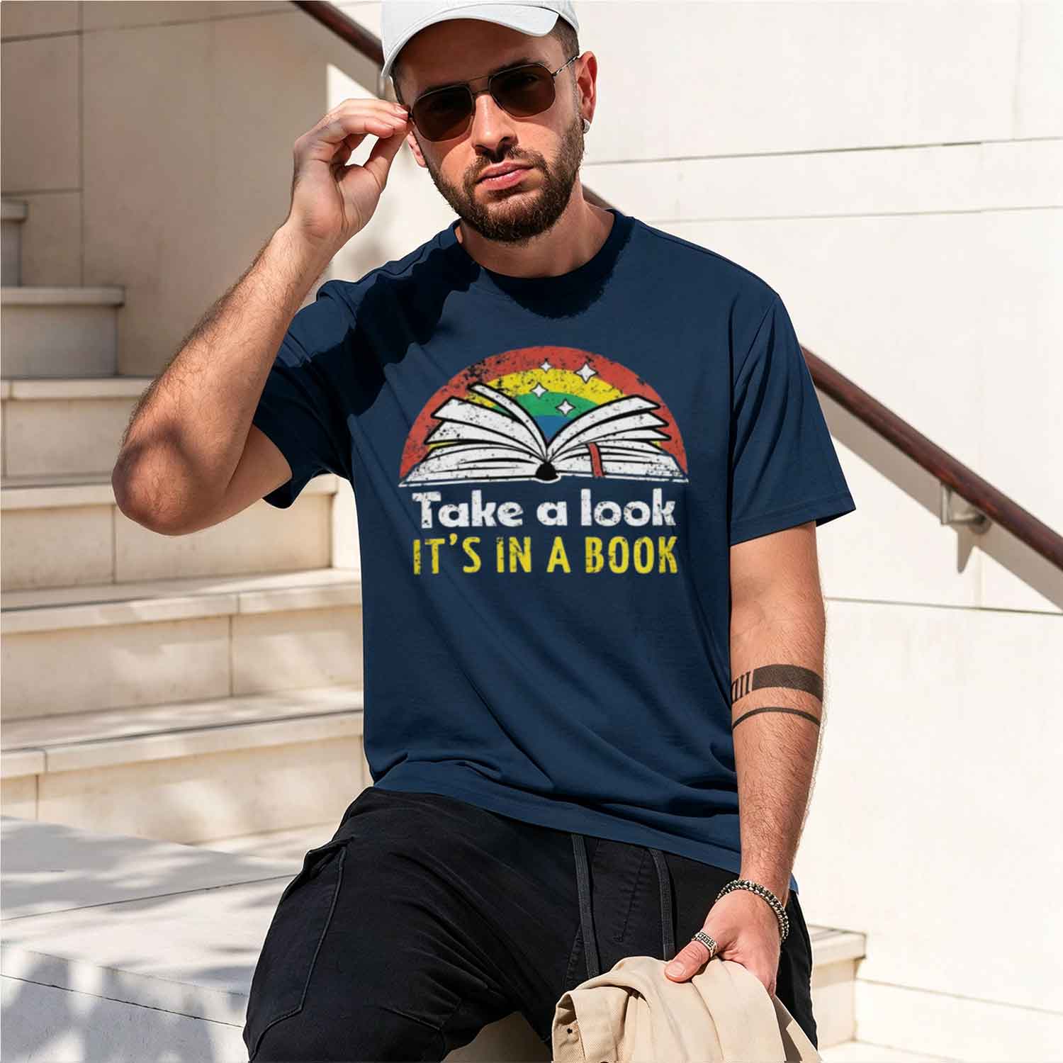 T-shirt Book Grh Rétro, Cadeau - Street Fashion China Models avis et prix