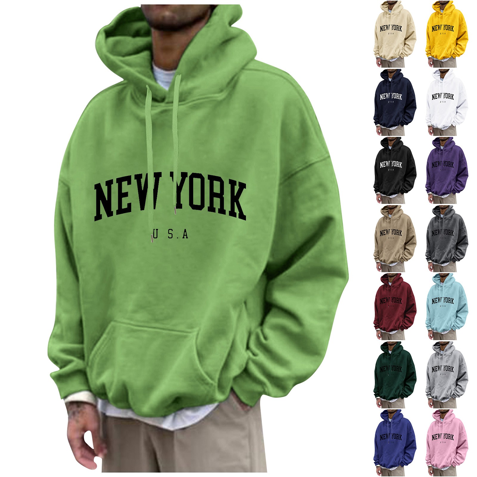 Sweats à capuche College New Y - Street Fashion In New York avis et prix