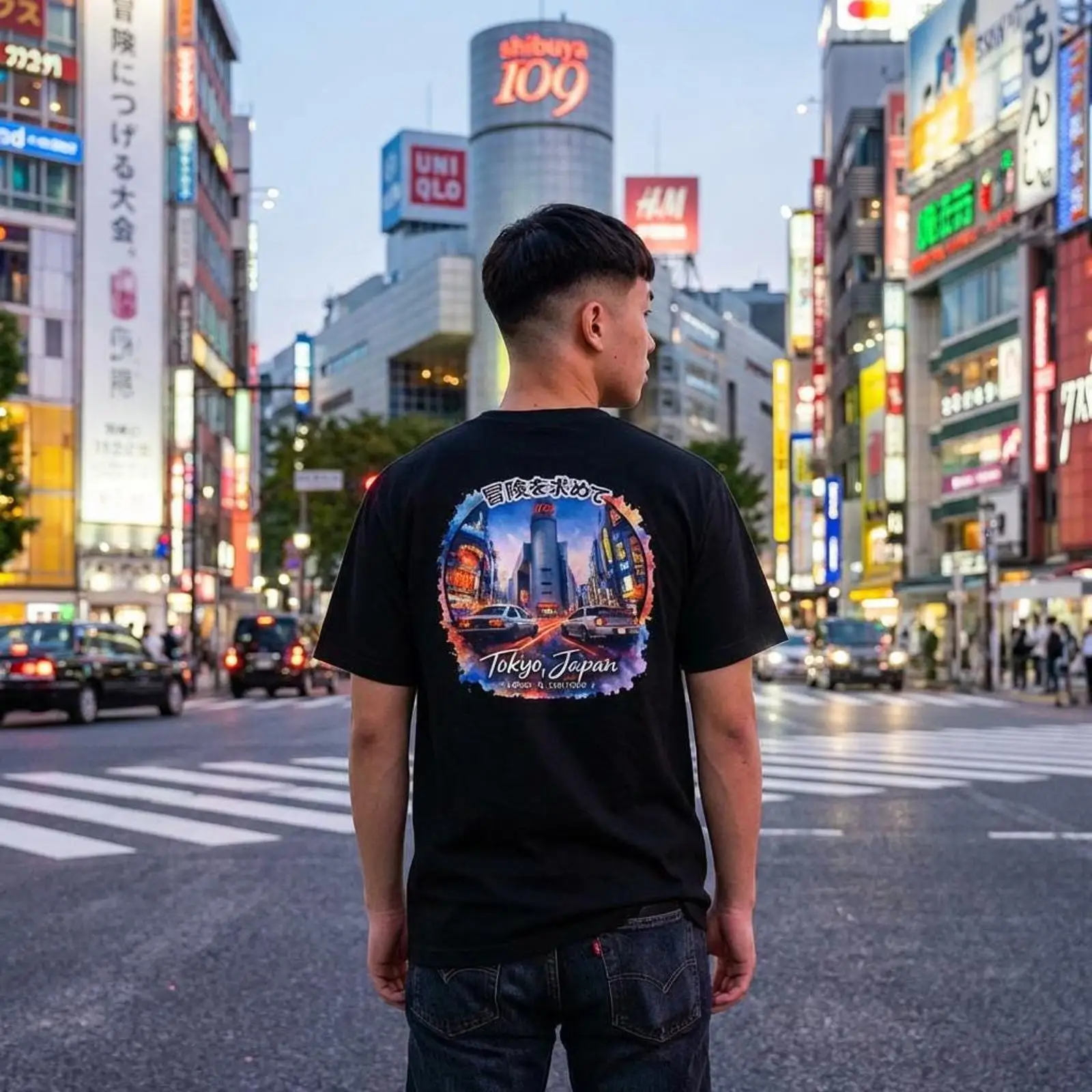 T-shirt unisexe décontracté Sh - Street Fashion Shibuya avis et prix