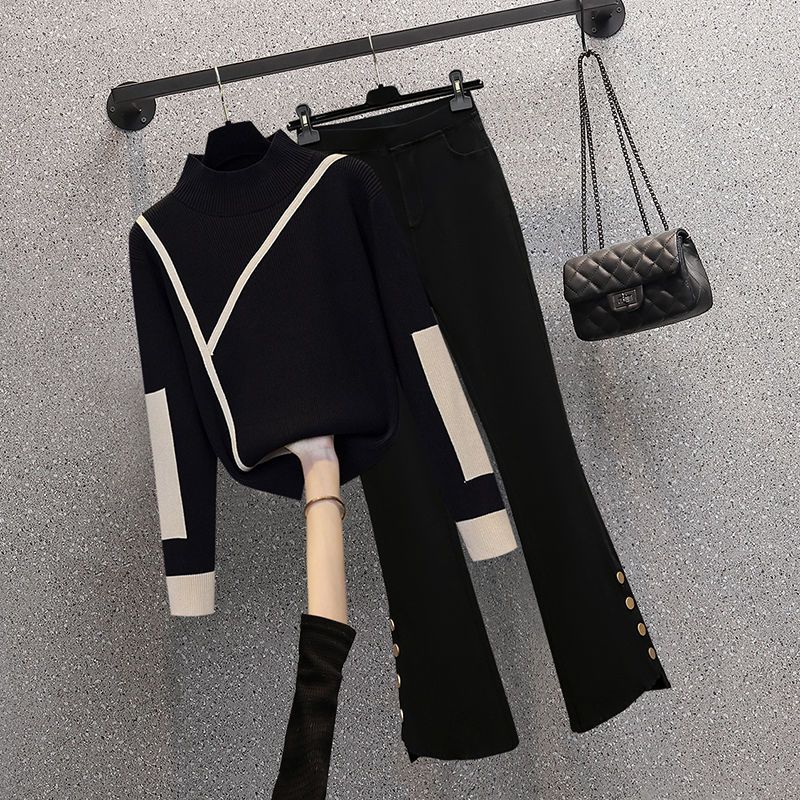 Ensemble deux pièces pull et p - Street Fashion Korean avis et prix
